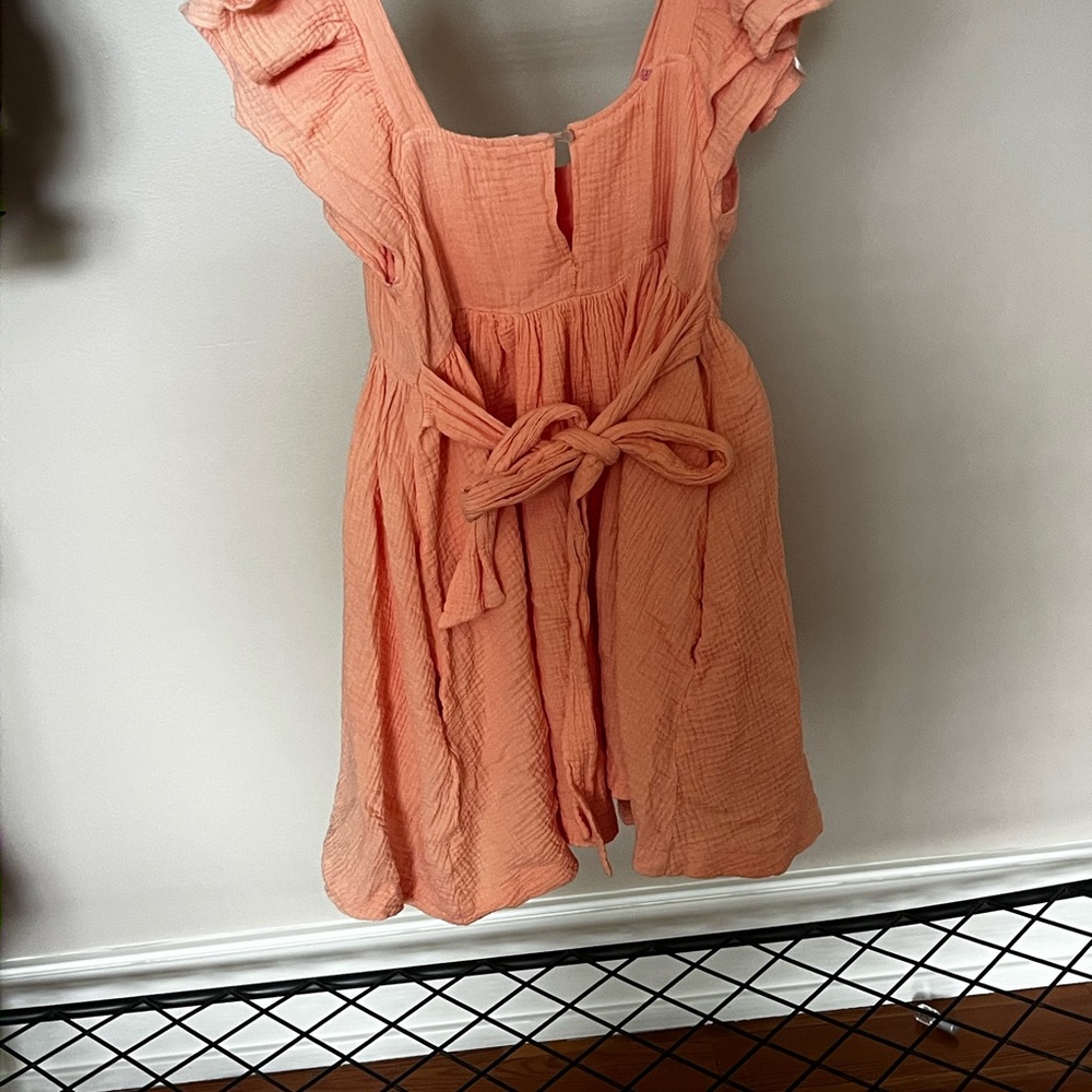 Peach Ruffled Dress - Picture 2 of 2